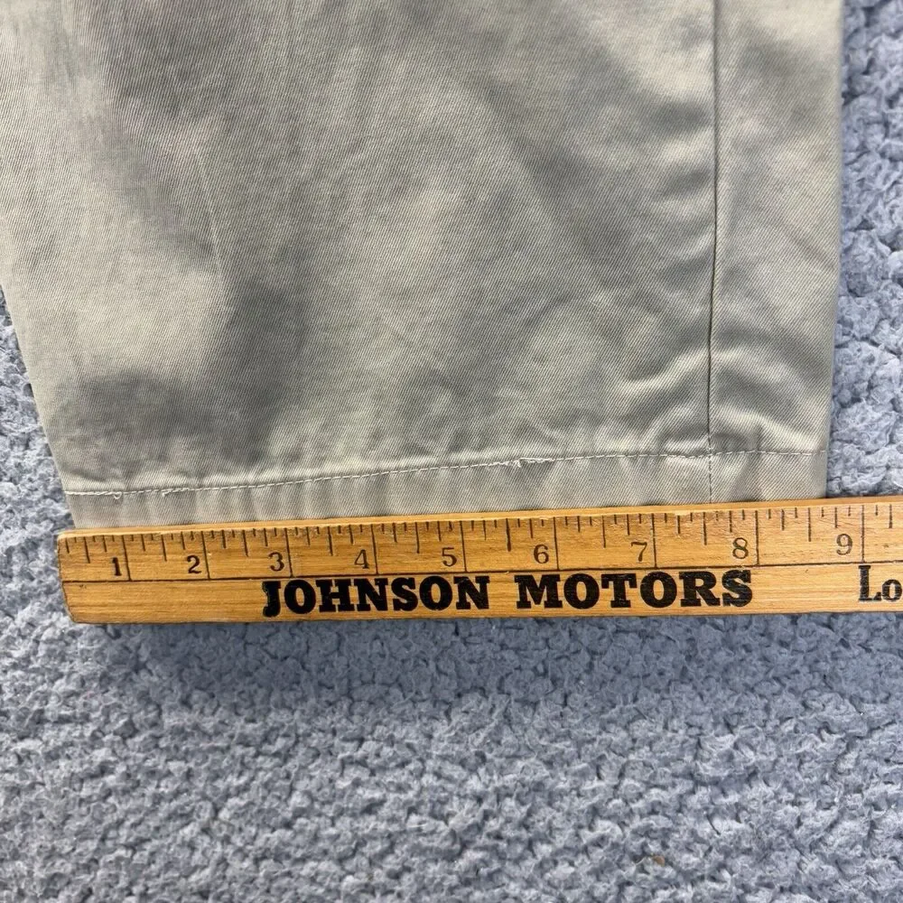 Banana Republic Emerson Chino Cotton‎ Pants 35X30 (36x29 Actual) Khaki Slacks